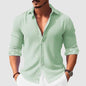 Printed Men's Clothing Fashion Long Sleeve Shirt