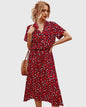Amber - Printed V-Neck Dress