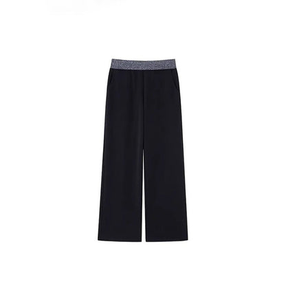 Women's AutumnWinter Fleece-Lined Loose Effortless-Style Sweatpants With A Slimming Effect For Pear-Shaped Figures