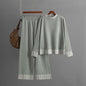 Women's Autumn And Winter Loose Pullover Two-piece Set