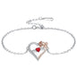 Love Heart Mom Rose Bracelet Ornament 520 Valentine's Day For Girlfriend Girlfriends Birthday Gift