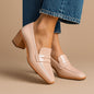 Fashion Square Toe Slip-on Paint Oversized Shoes Women