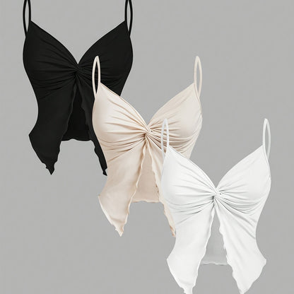 3pcs Women's Sexy Halter Neck Knit Tops