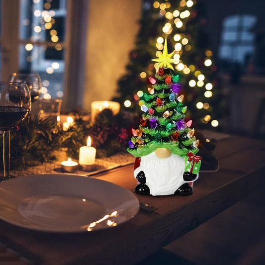 Battery Light-emitting Resin Dwarf Lantern Ceramic Table Decorations