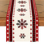 Linen Printed Snowman Old Man Table Mat