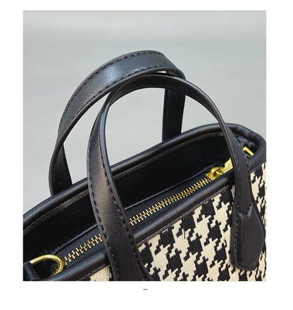 Fashion Houndstooth Single-shoulder Messenger Bag