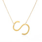 Fabulous Rose Gold Plated Stainless Steel Initial Letter Pendant Necklace