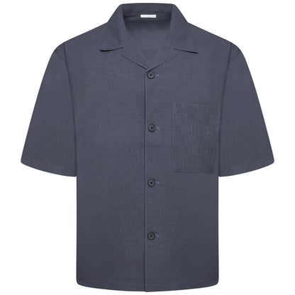 Full Button Open Collar Summer Shirt
