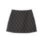 Retro Collegiate-style Tweed Mini Skirt Women's Skirt High-waisted Plaid Bodycon Skirt