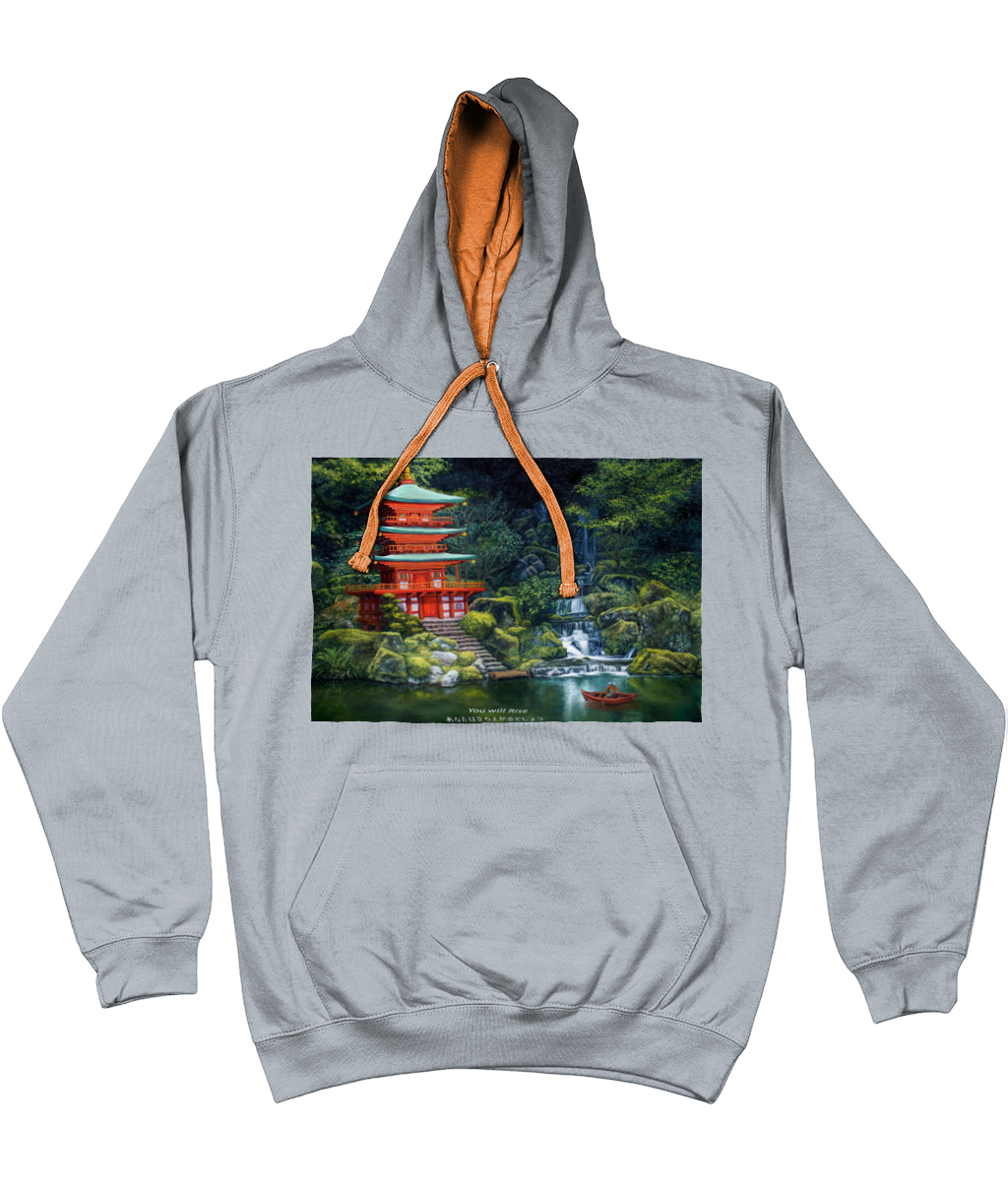 ASLAN Hoodie two tone-Grey Various Colours and Sizes