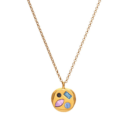 Colorful Zircon Mom Necklace December Birthday Stone Valentine's Day Gift Gifts For Moms Necklace