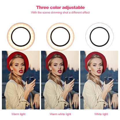 26cm LED Ring Light with Tripod Stand & Phone Clip - Professional Studio Lighting for Photography, Video & Live Streaming