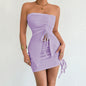 Strapless Sexy Bodycon Hot Girl Dress