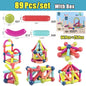 Big Size DIY Magnetic Construction Set Early Learning Constructor Variety Magnetic Rod Building Blocks For Children Toys Gift