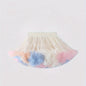 Girls Stunning & Cute Layered Ruffle Tutu Mesh Stage Performance Skirt For Birthday Party