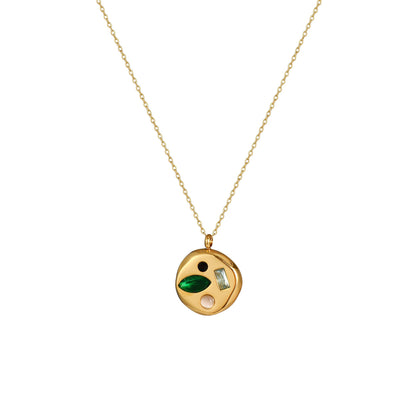 Colorful Zircon Mom Necklace December Birthday Stone Valentine's Day Gift Gifts For Moms Necklace