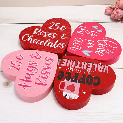 Valentine's Day Gift Love Confession Wooden Craftwork Ornaments