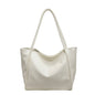 Soft Leather Shoulder Bag Large Capacity Commuter Totes Shopping Travel Bags For Women