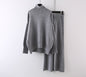 Women's Clothing Casual Sweater Wide Leg Pants Two-piece Set