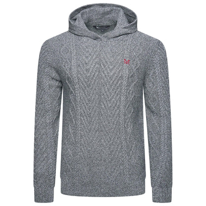 Crew Clothing Company Cable Knit Pullover Hoodie