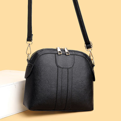 Fashion Shell Soft Leather Crossbody Small Bag