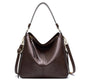 Hobos Zipper Bucket Bags With Adjustable Shoulder-strap Handbags Temperament High Capacity Messenger Shoulder Bag For Women