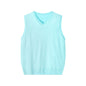 Fashionable V-neck Pullover Knit Vest For Early Spring