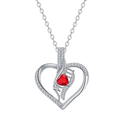 MOM Love Inlaid Women's Necklace Mother's Day Gift
