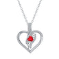MOM Love Inlaid Women's Necklace Mother's Day Gift