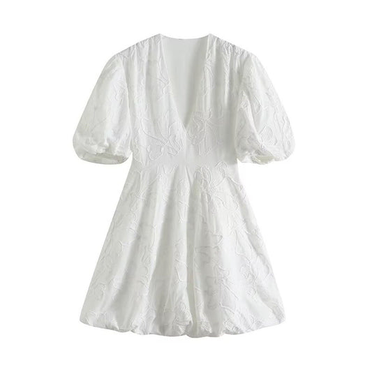 Women's Casual Slimming Fashion Versatile Solid Color Dress
