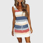 Sumera - One Shoulder Striped Mini Dress