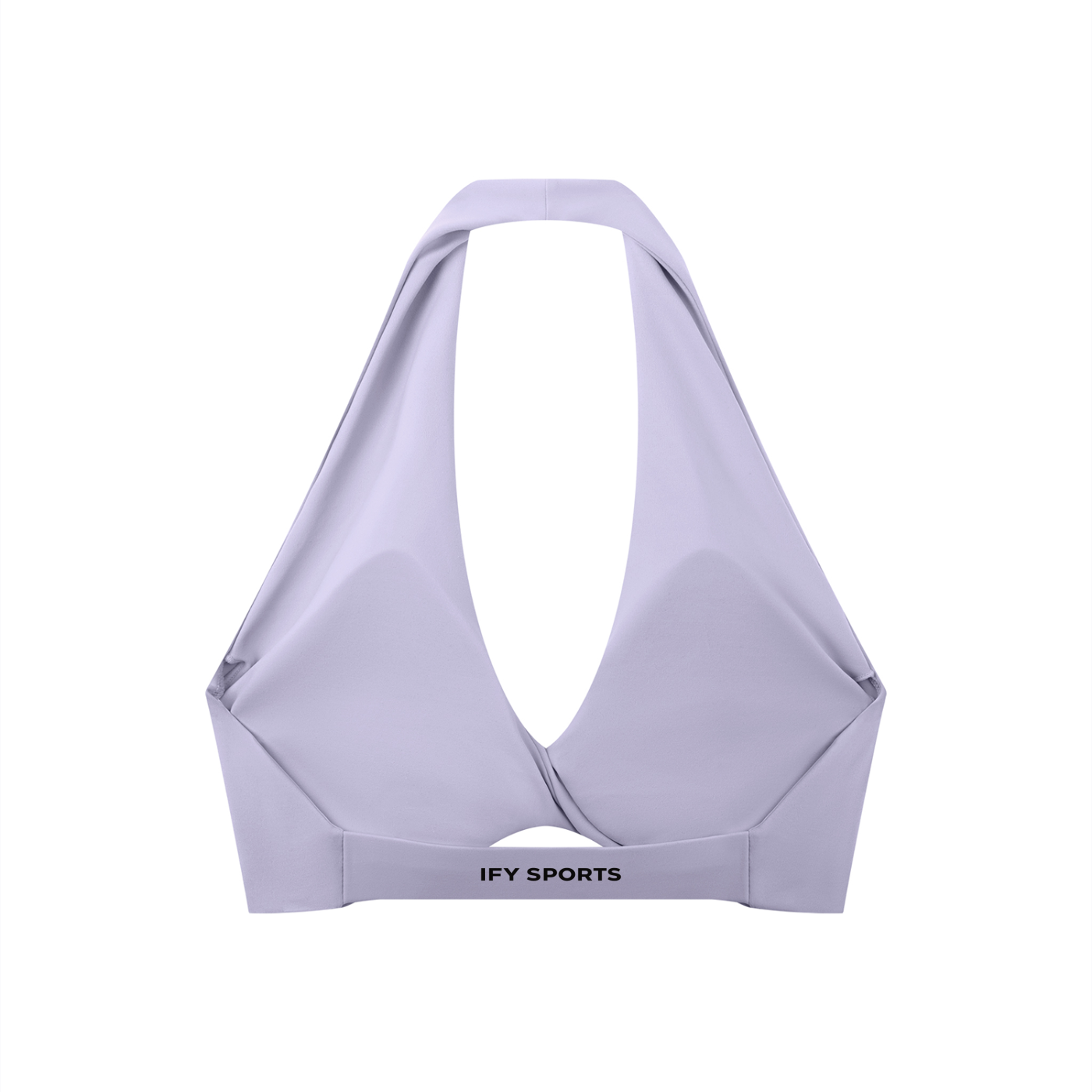 Women's Pleated Halter Sports Bra