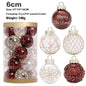 Christmas Decorations 6CM Painted PET