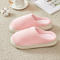 Fleece-lined Thickened Cotton Slippers Platform