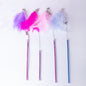 Cat Toy Teaser Plush Feather Bell Teaser Relieving Boredom Self-Hi Pet