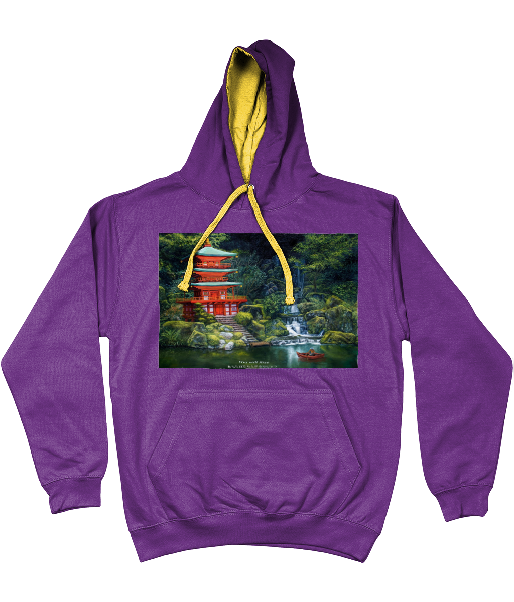 ASLAN Hoodie two tone-Grey Various Colours and Sizes
