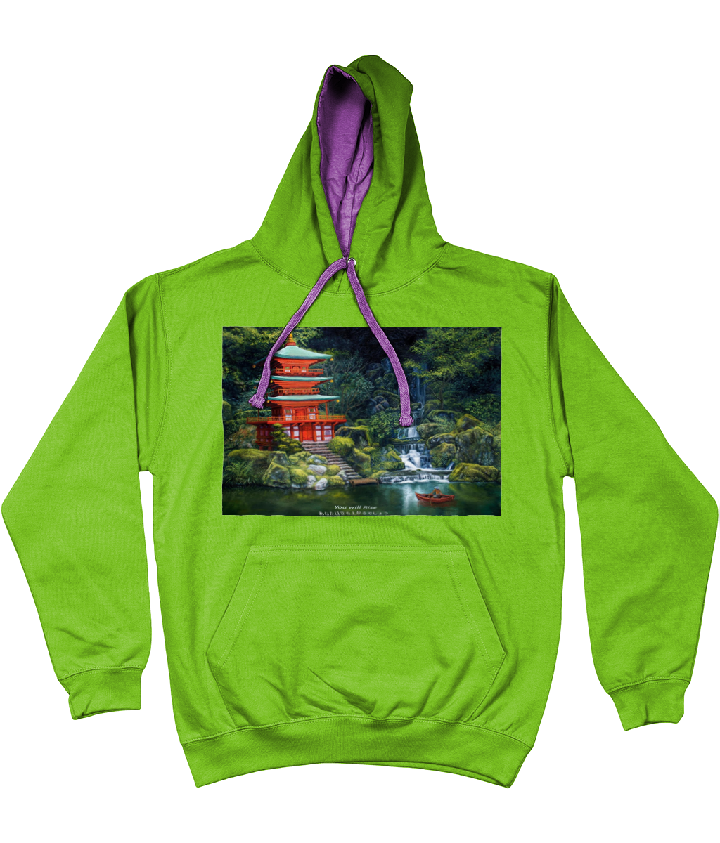ASLAN Hoodie two tone-Grey Various Colours and Sizes