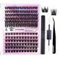 Segmented Hairy Fishtail Wheat Lazy Trilogy False Eyelashes