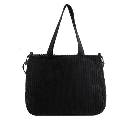 Corduroy Crossbody Shoulder Bag Women's Large Capacity