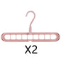 9-hole Clothes Hanger Organizer Space Saving Hanger Multi-function Folding Magic Hangers Drying Racks Scarf Clothes Storage