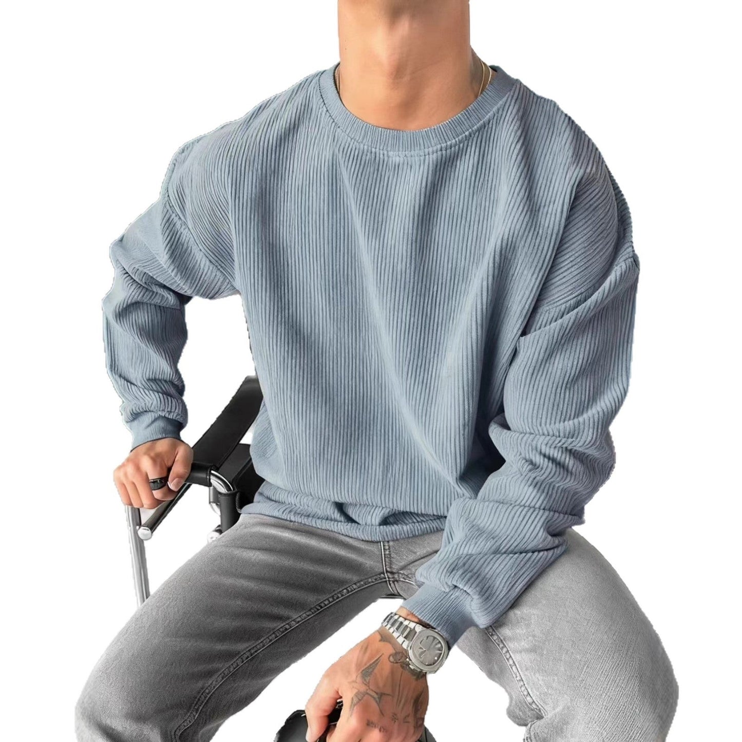 Casual Trends Round Neck Sweater Long Sleeve