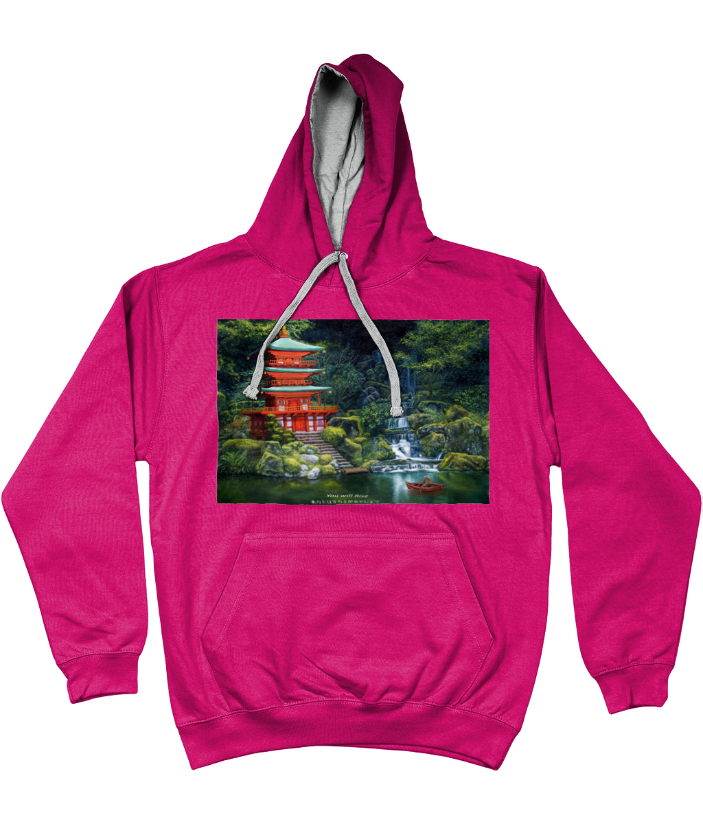 ASLAN Hoodie two tone-Grey Various Colours and Sizes