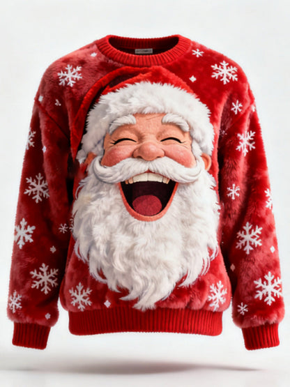 Women's 3D-printed Casual Christmas Hoodie