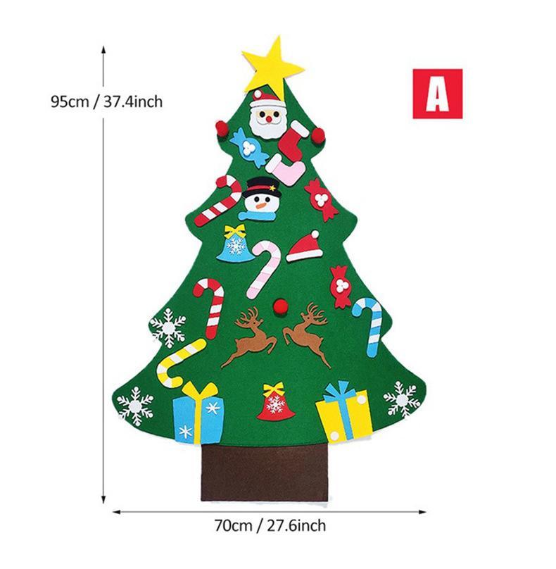 Felt Christmas Tree Or Snowman Holiday Decoration, Perfect For Homes, Classrooms, Offices, And Party Venues, Versatile Seasonal Decor, Festive Wall Art, Christmas Decorations, Best For Christmas, Ch