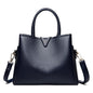 Women's Large Leather Tote Bag | 3 Compartment Work Bag