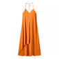 Women's Simple Style Slim Strap Dress
