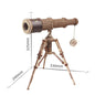 Telescope Astronomical Geographer Wooden D Three-dimensional Assembling Toy