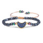 Natural Stone Woven Bracelet Mixed Shape Beads Bracelet Quartz Adjustable Rope Bracelets For Men Women Charm Fashion Jewelry