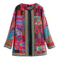 Printed loose long sleeve jacket