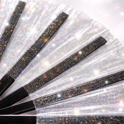 XL Festival Fan - Disco Glitter, Clear
